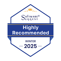 Highly recommended Winter 2025 awared by SoftwareSuggest
